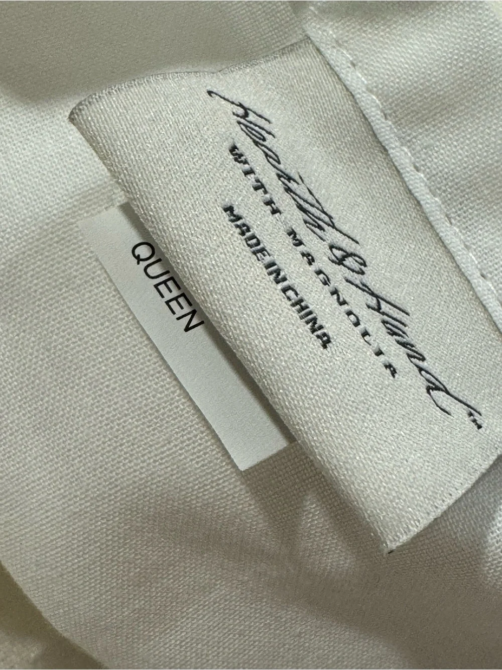 Hearth & Hand w/ MAGNOLIA QUEEN 55% LINEN/45% COTTON LINEN BLEND BEDSKIRT 15”